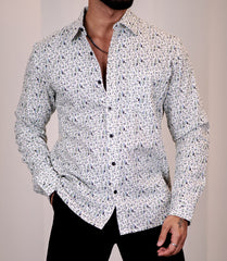 Giza Cotton Full Sleeve Printed Shirt.