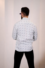 Giza Cotton Full Sleeve Printed Shirt.