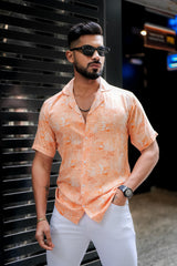 Premium Giza Cotton Half Sleeve Printed Shirt for Men