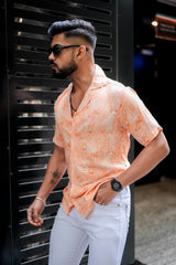 Premium Giza Cotton Half Sleeve Printed Shirt for Men